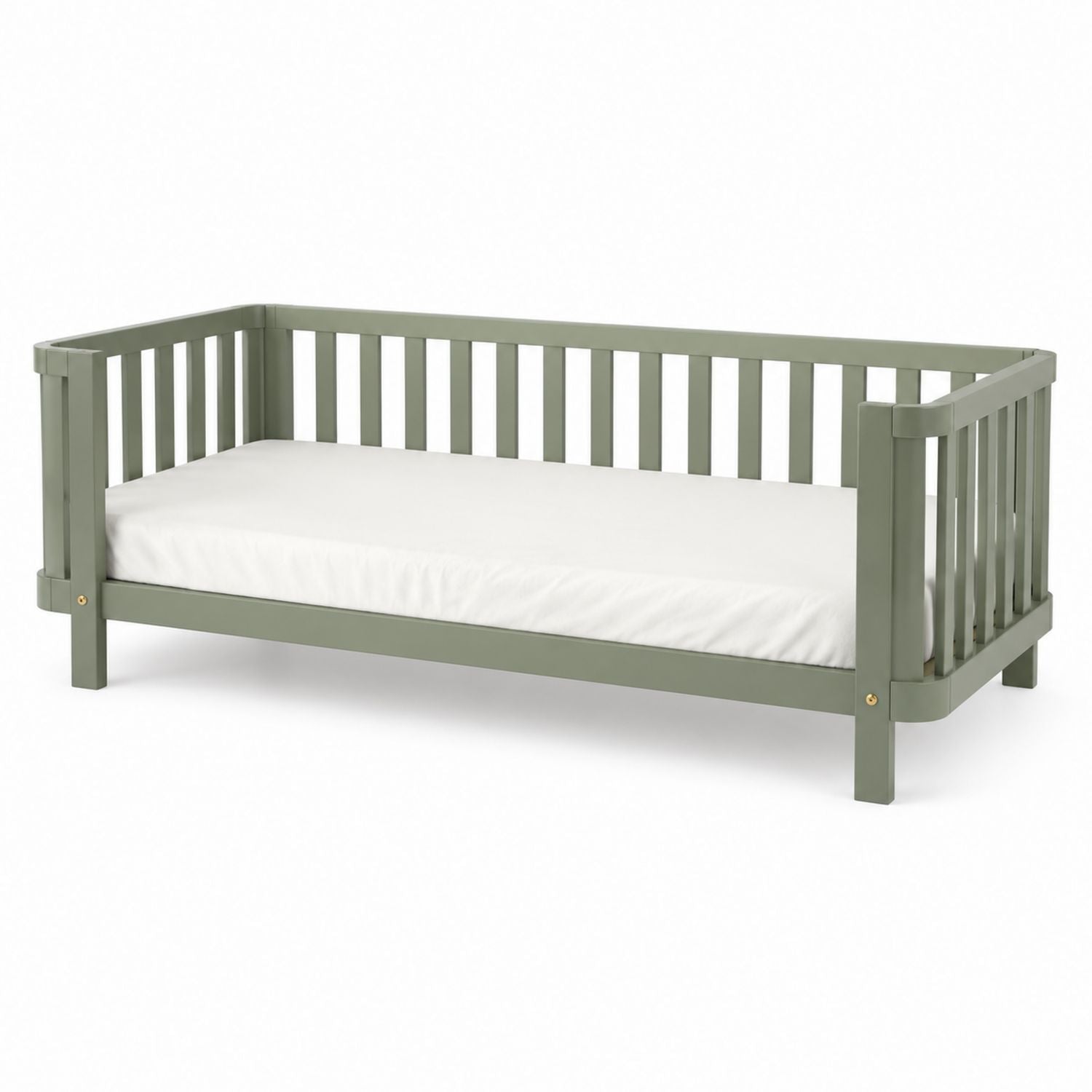 Toddler Bed Solid Pine Wood Green 145x77x57 cm