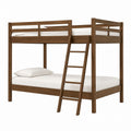 Solid Pine Wood Bunk Bed Frame with Ladder 195cm x 102cm
